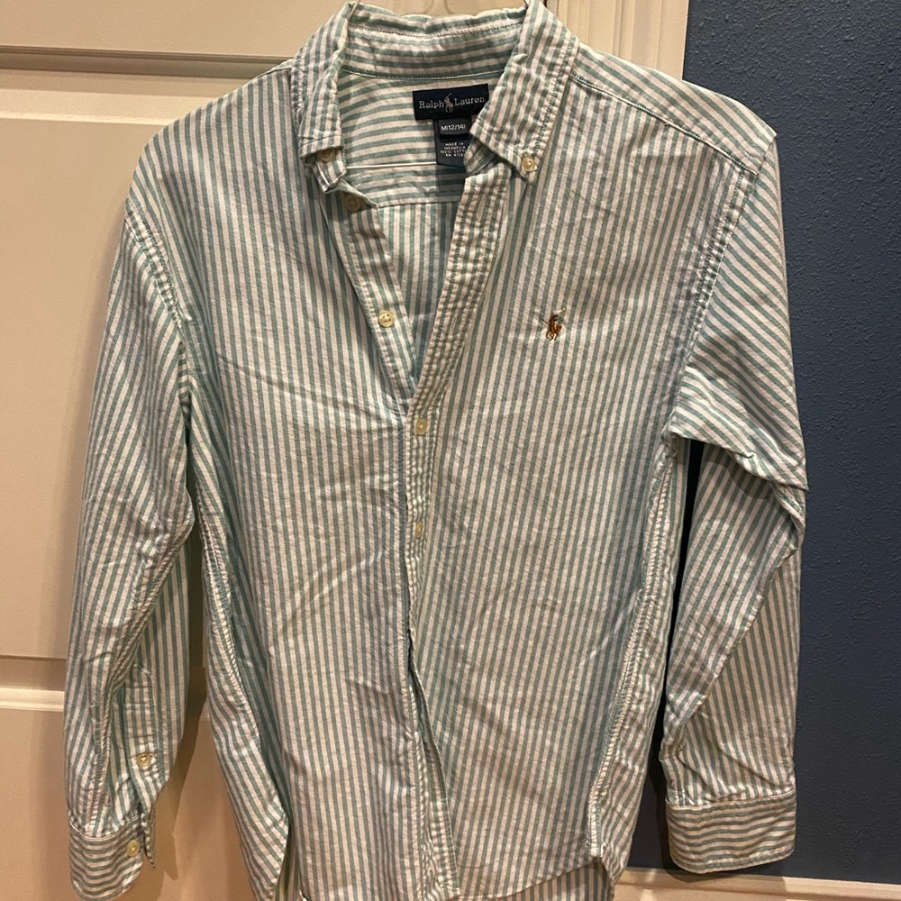 Ralph Lauren Striped Button Down boys